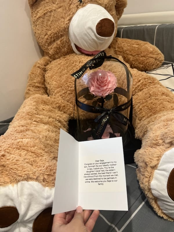 Customer photo review of Giant Bear WITH Lasting Belle