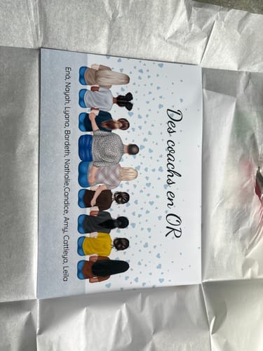 Customer photo review of Affiche Personnalisée - Papy, Mamie et petits-enfants