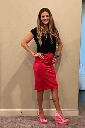 Customer photo review of All Pink Cake Wedges