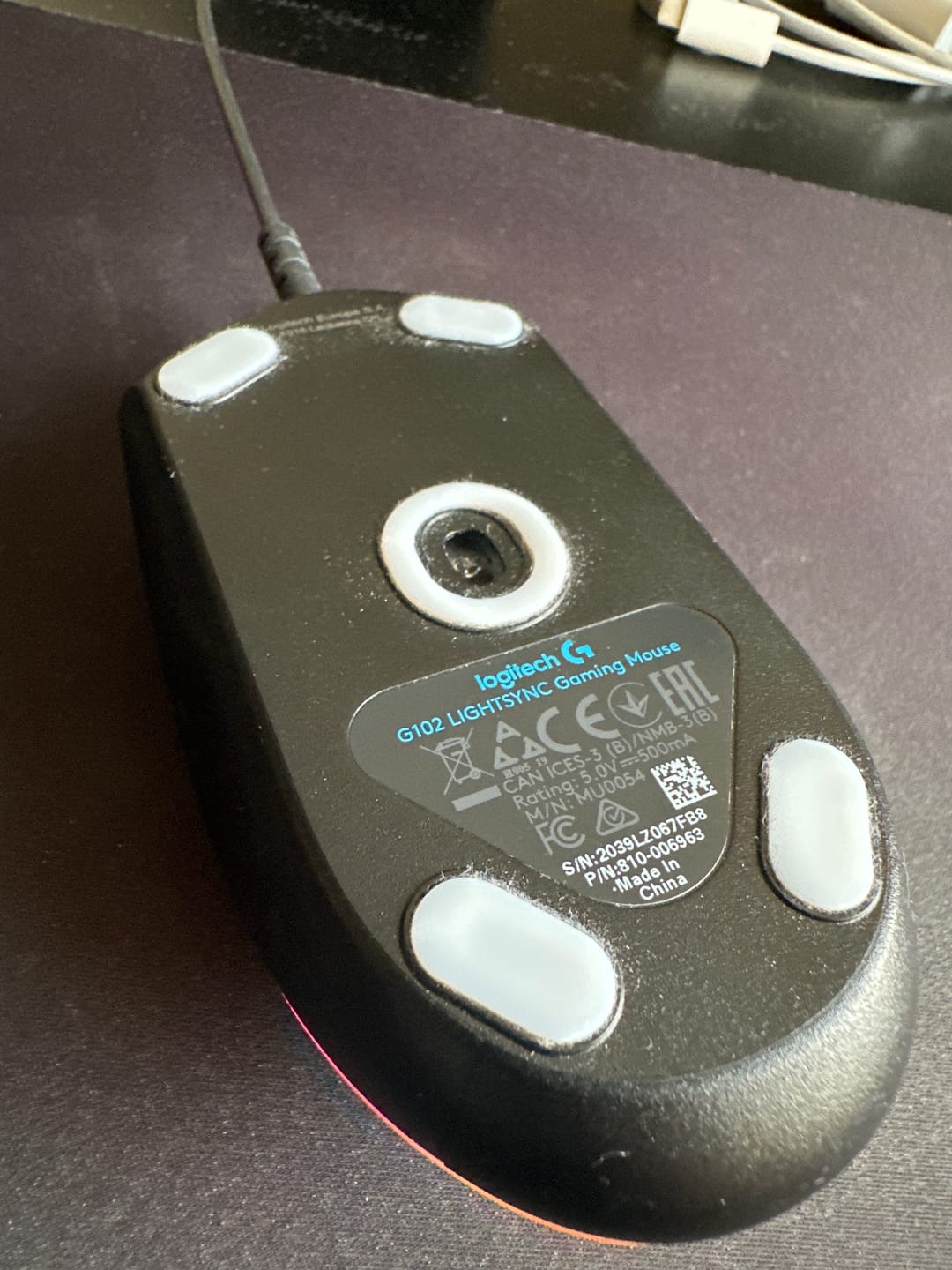 Customer photo review of Logitech g203/g102 için Hoverpad V3 Mouse Skate