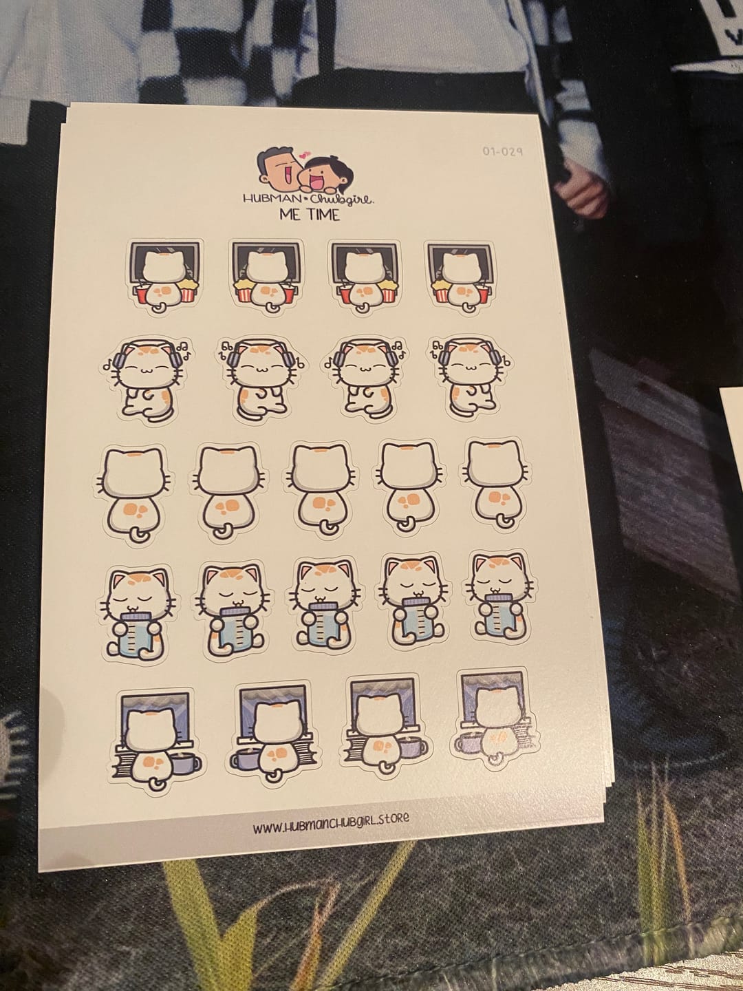 Customer photo review of Me Time Planner Stickers