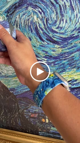 Customer video review of Apple Watch Van Gogh Starry night Band