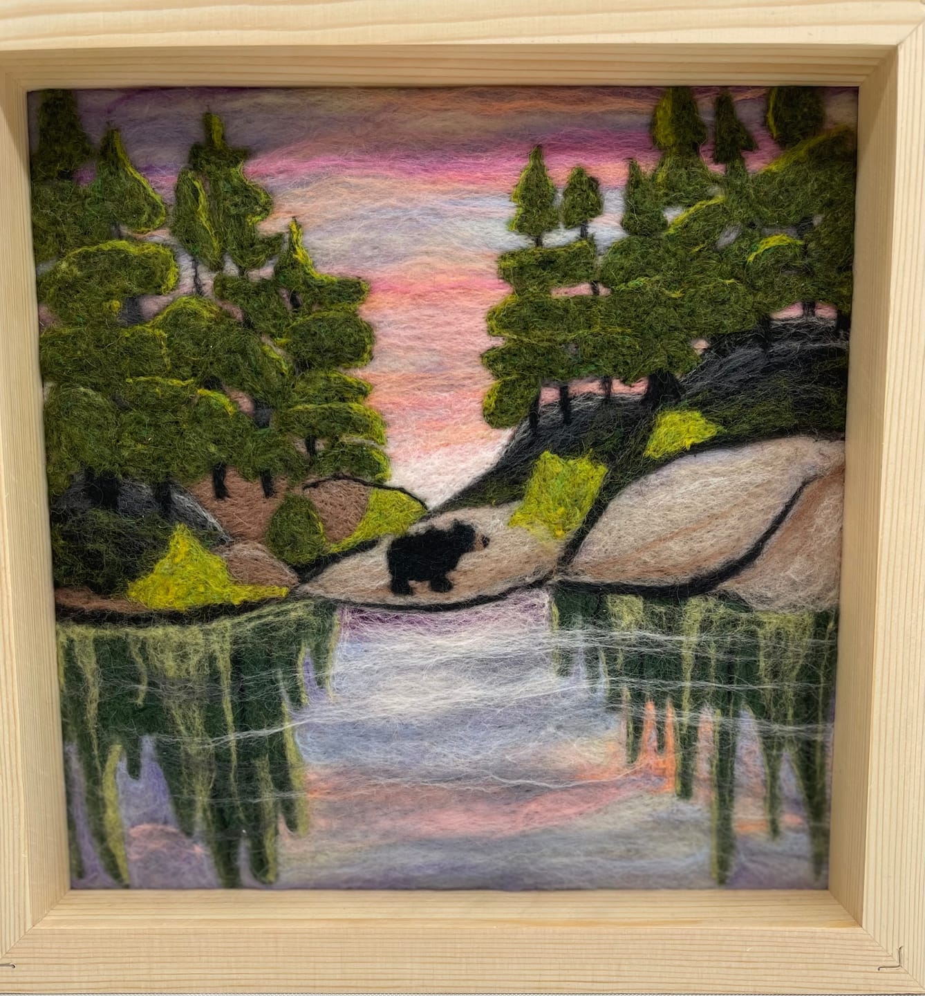 Customer photo review of Lake Reflections Needle Felting Kit
