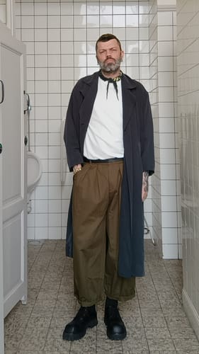 Customer photo review of Wide-leg Casual Pants