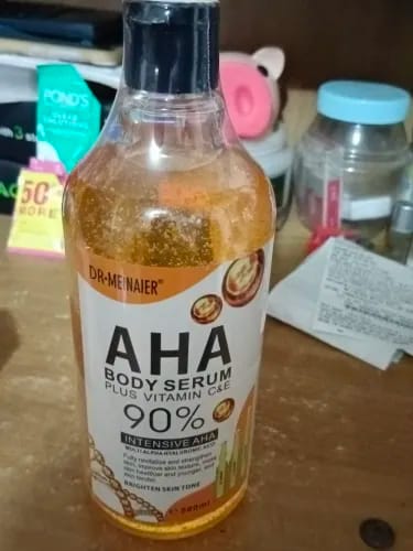 Customer photo review of Authentic from Thailand! Dr Meinaier AHA Body Serum 500ml