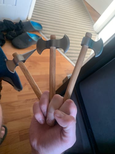 Customer photo review of Cheese Axes