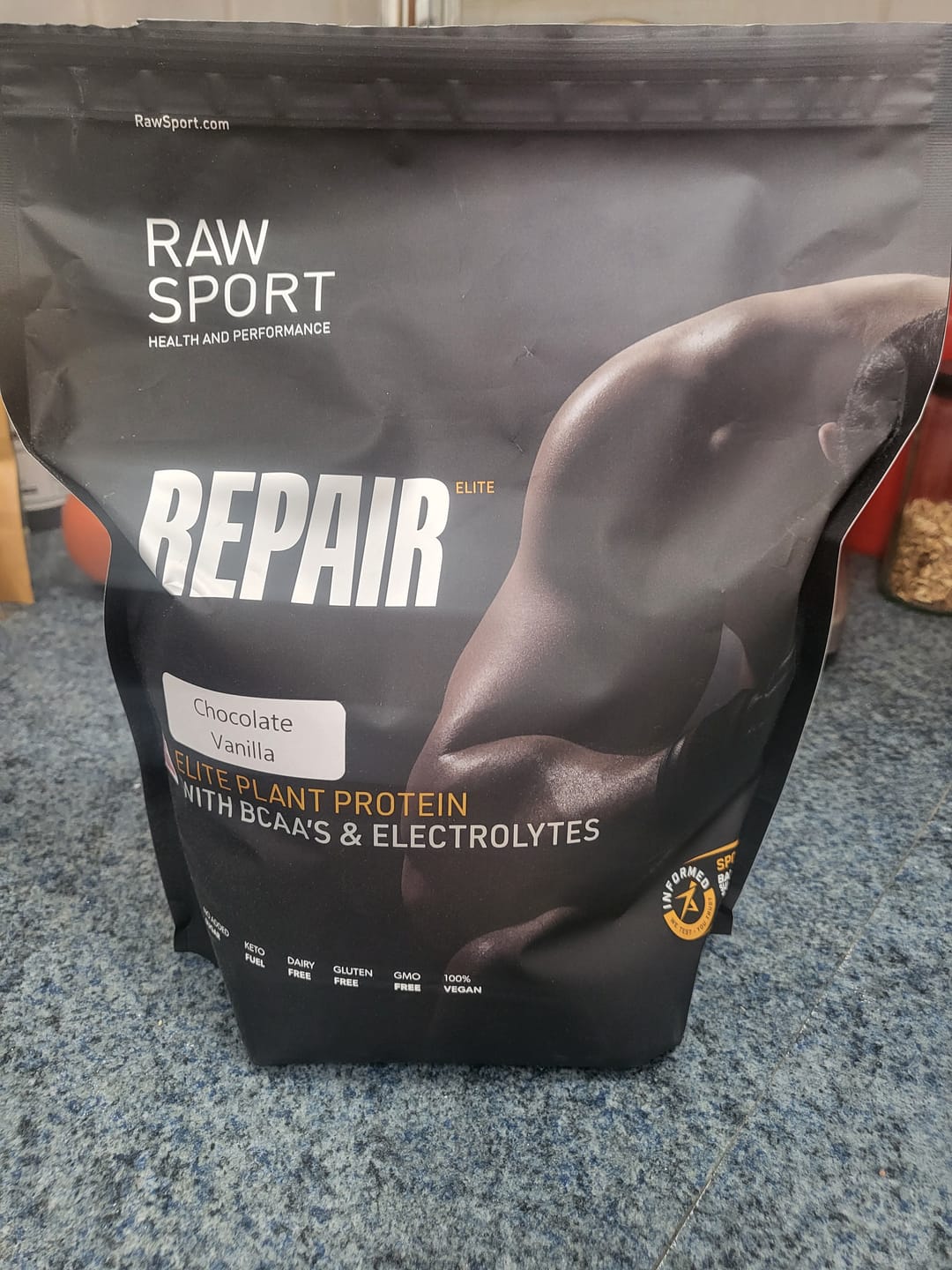 Customer photo review of Elite Repair Protein Powder
