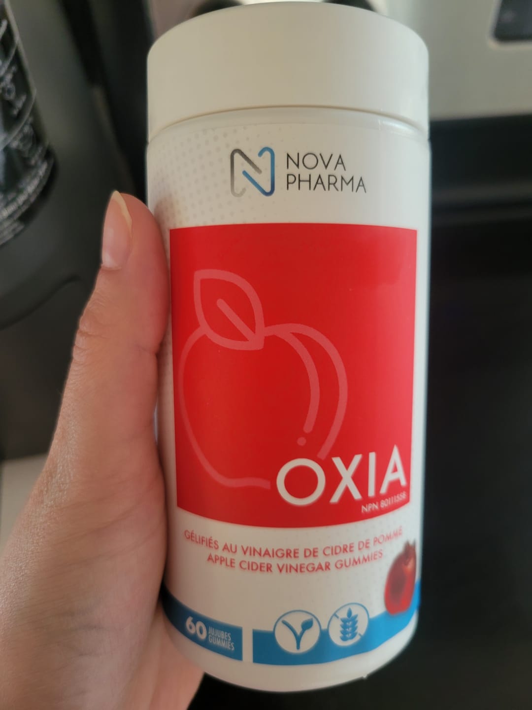 Customer photo review of Nova Pharma - Oxia Vinaigre de cidre de pomme (60 jujubes)