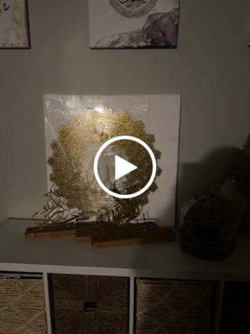 Customer video review of Al Asma Ul Husna 99 Names of Allah Metal Wall Art, UV Printed Wall Art