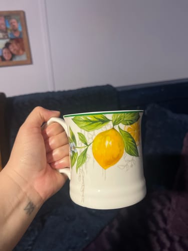 Customer photo review of Lemon Garden Fine Porcelain Mug