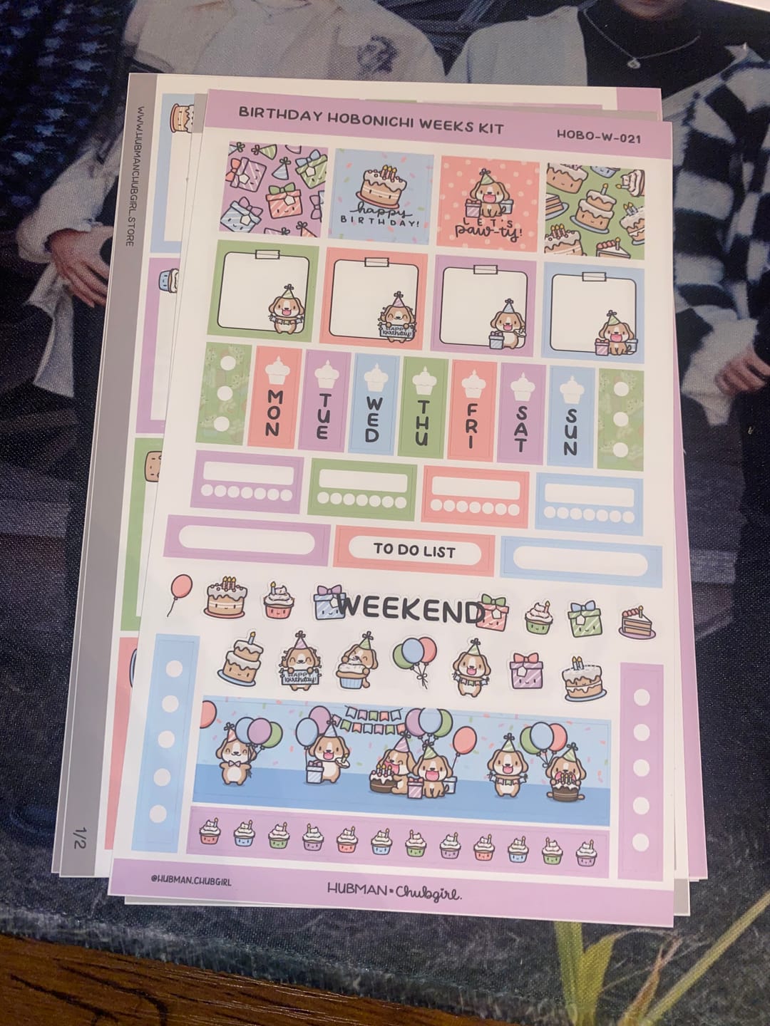 Customer photo review of Birthday Theme Hobonichi Weeks kit