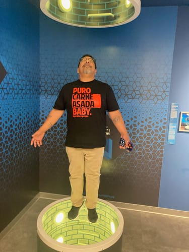 Customer photo review of Old School Puro Carne Asada #gorditoyguapo T-Shirt