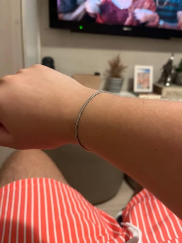 Customer photo review of SQUARE BRACELET | Silver