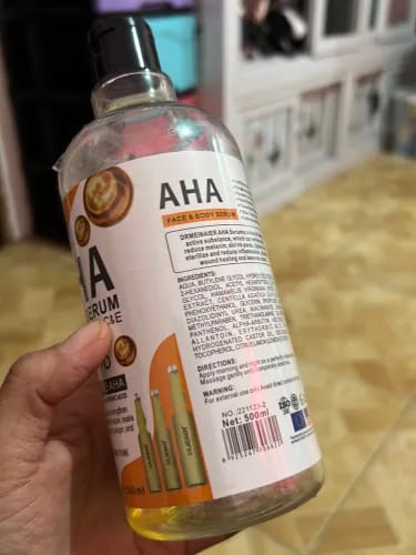 Customer photo review of Authentic from Thailand! Dr Meinaier AHA Body Serum 500ml