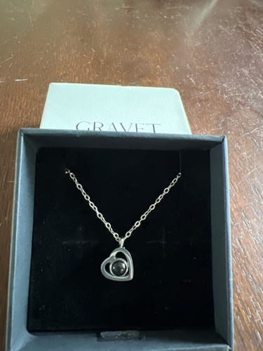 Customer photo review of Gravet Personalisierte Halskette