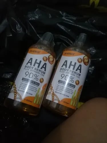 Customer photo review of Authentic from Thailand! Dr Meinaier AHA Body Serum 500ml