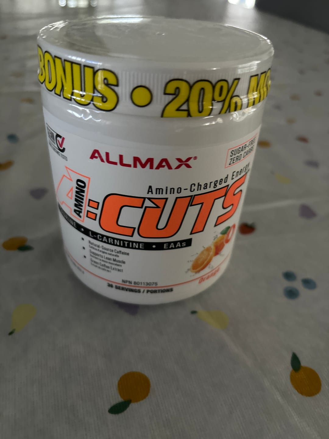 Customer photo review of Allmax - A-CUTS 210g-252g