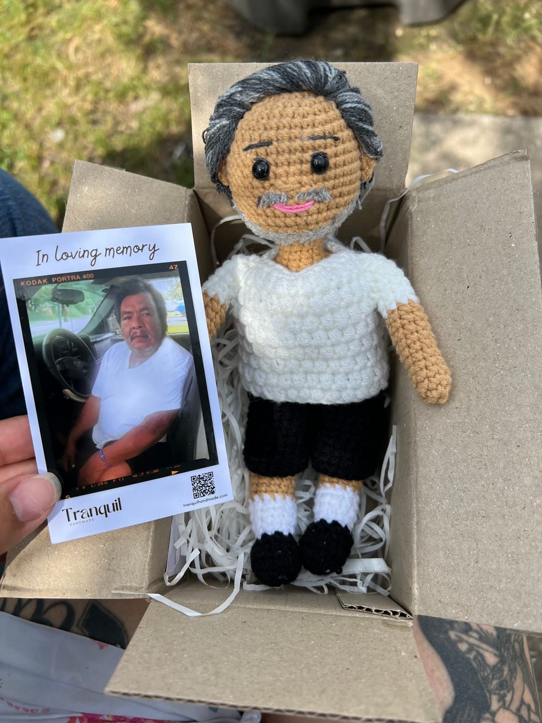 Customer photo review of Tranquil® - Personalized Crochet Doll (Bigger sizes)