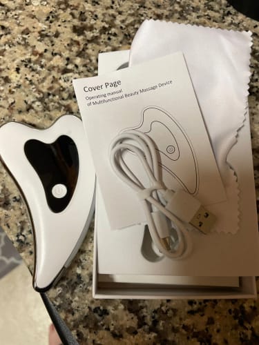 Customer photo review of Electric Gua Sha Scraping Facial Massager