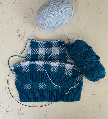 Customer photo review of Ladies Mystery Knitting Box