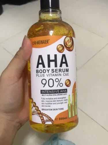 Customer photo review of Authentic from Thailand! Dr Meinaier AHA Body Serum 500ml
