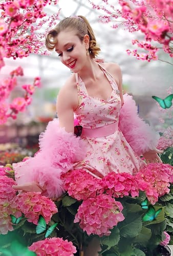 Customer photo review of LOU-LOU PINK POM POM JACKET