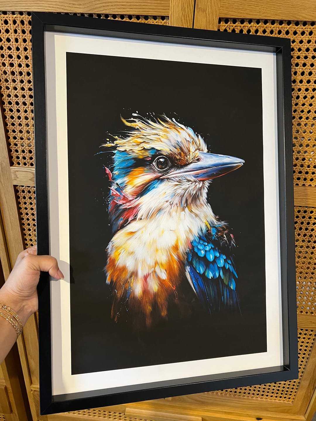 Customer photo review of KOOKABURRA IN WATERCOLOUR I ART PRINT