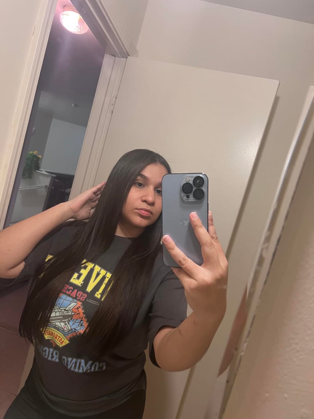 Customer photo review of Human Hair Toppers for Women Real Hair Remy Hair Toppers Black #1B