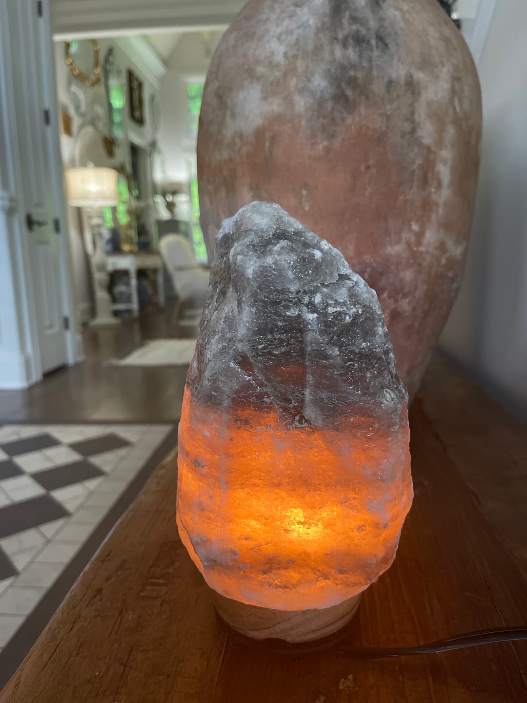 Customer photo review of Rare Gray Himalayan Salt Lamp