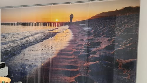 Customer photo review of Schiebegardine mit Motiv