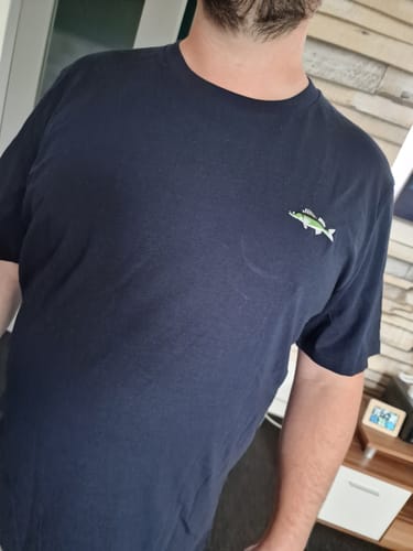 Customer photo review of Left Zander T-shirt