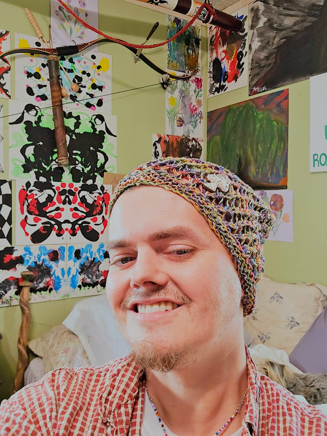 Customer photo review of Honeycomb Mushroom Hemp Hat