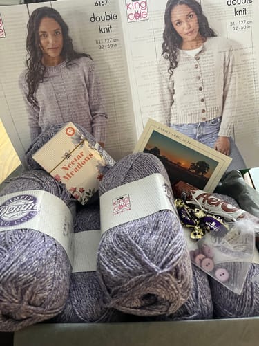 Customer photo review of Ladies Mystery Knitting Box