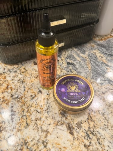 Customer photo review of Respected Roots Beard Conditioner - Tropical Scent (4 oz.)