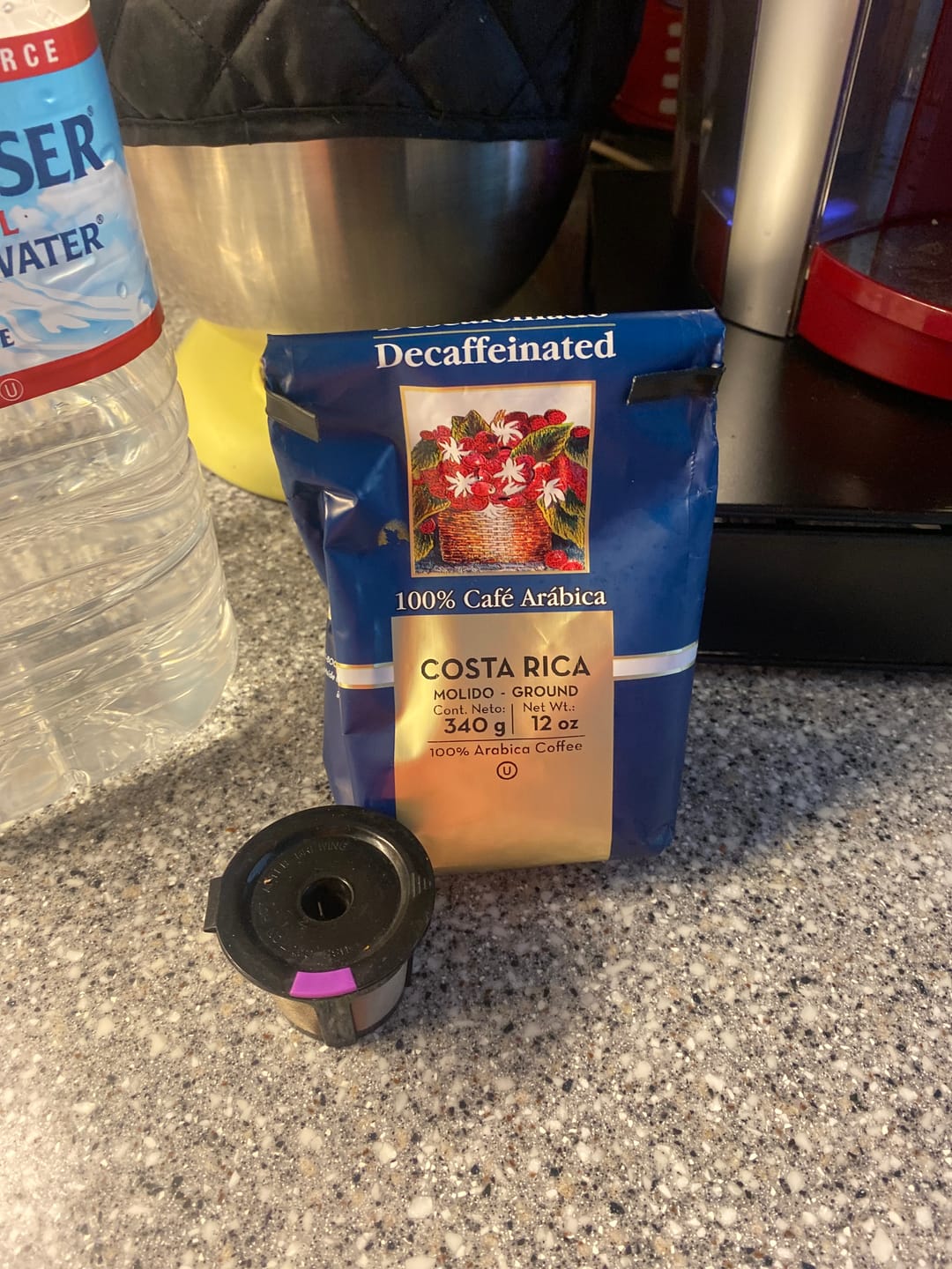 Customer photo review of COSTA RICAN DECAFFEINATED COFFEE