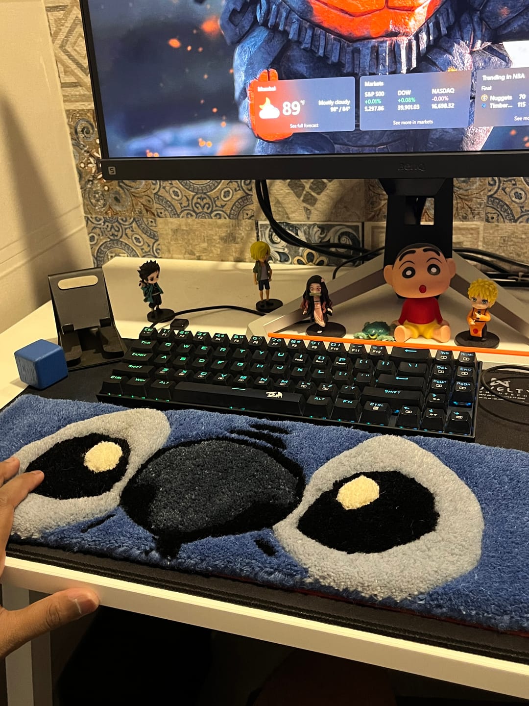 Customer photo review of Stitch Rug | LetsRug.in