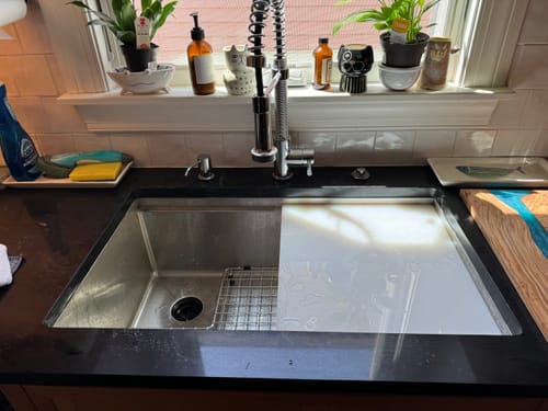 Customer photo review of 31" Workstation Sink - Single Bowl - Offset Drain Left (5LS31L)