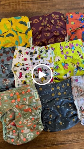 Customer video review of Patterned Basics Pocket Cloth Diaper with Athletic Wicking Jersey