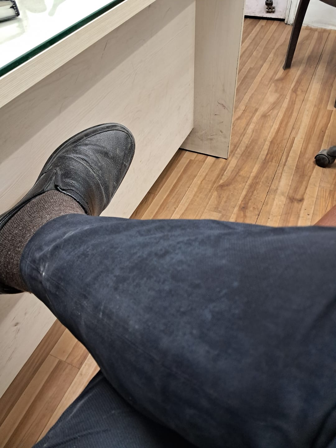 Customer photo review of Bacca Bucci Leather Office Slip-ons Formal Shoes | UK- 06 to 14