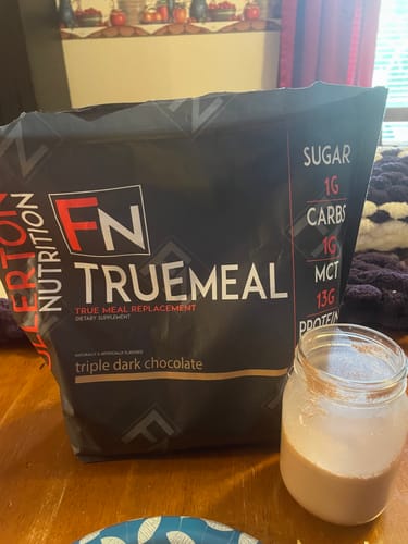 Customer photo review of True Meal Low Carb Meal Replacement