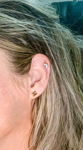 Customer photo review of Mini CC Gold Stud