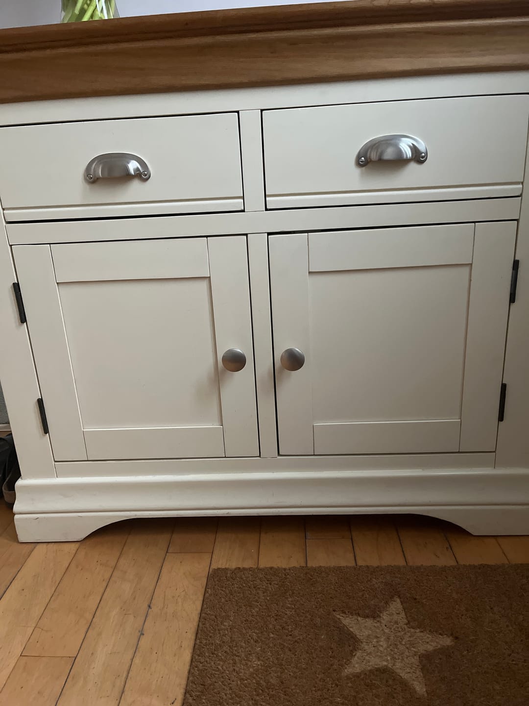 Customer photo review of Classic Brushed Satin Nickel Cupboard Handles