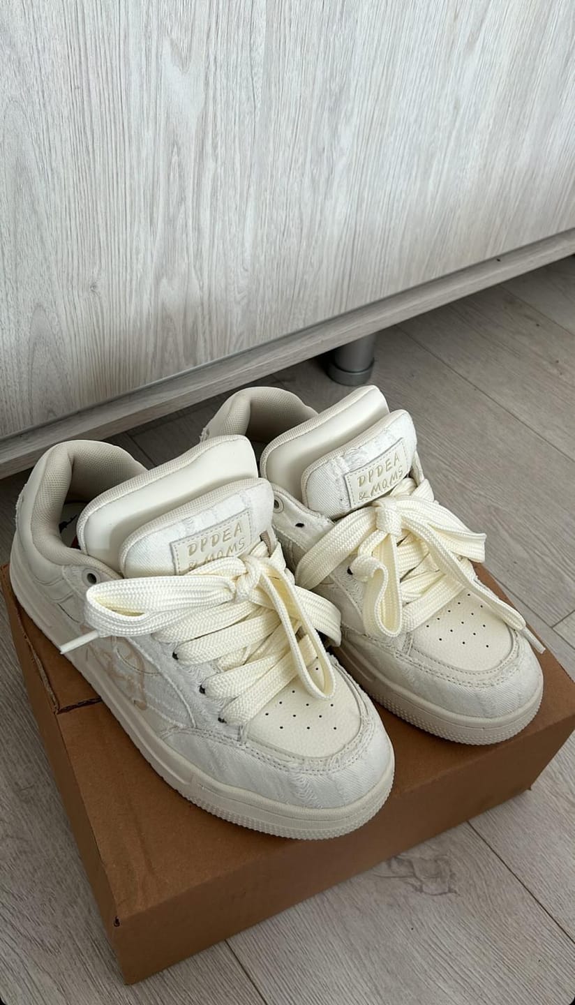 Customer photo review of Double Tongue Sneakers