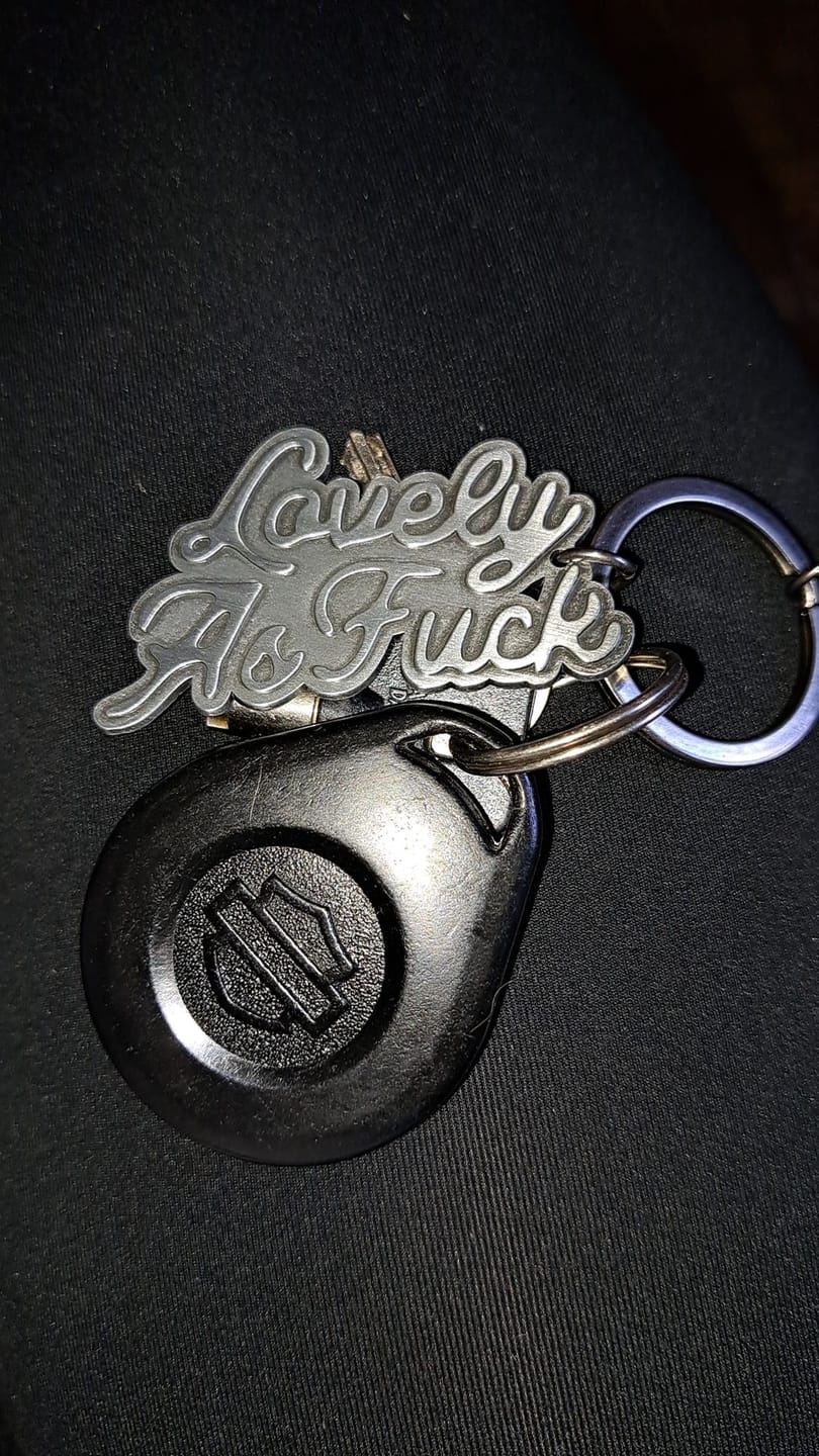 Customer photo review of Lovely Silver Keychain