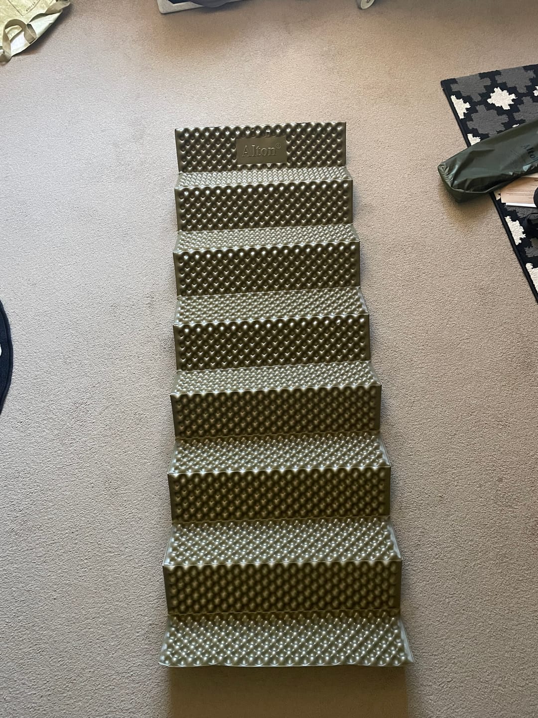 Customer photo review of Closed Cell Foam Sleeping Mat