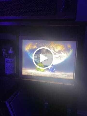 Customer video review of Cyberpunk: Edgerunners LED Light Up Painting Frame Artwork Lamp Night Light