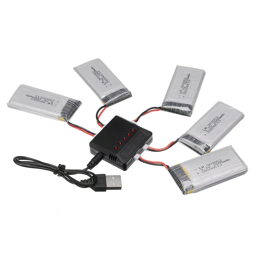 Customer photo review of 5 Stück 3,7 V 400mAh Lipo Batterie Für H107 H31 KY101 E33C E33 U816A V252 H6C RC Drone Ersatzteile  802035 Batterie Ladegerät Set