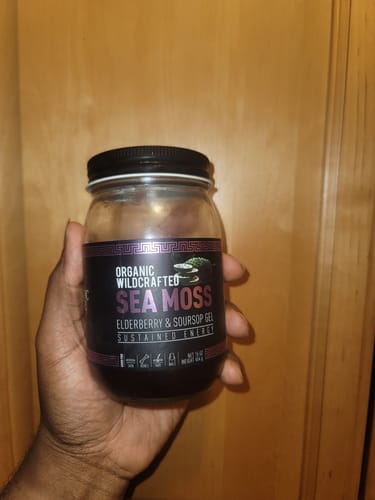 Customer photo review of Elderberry and Soursop Infused Sea Moss Gel