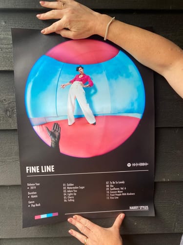 Customer photo review of Harry Styles - Fine Line | Album Cover Poster
