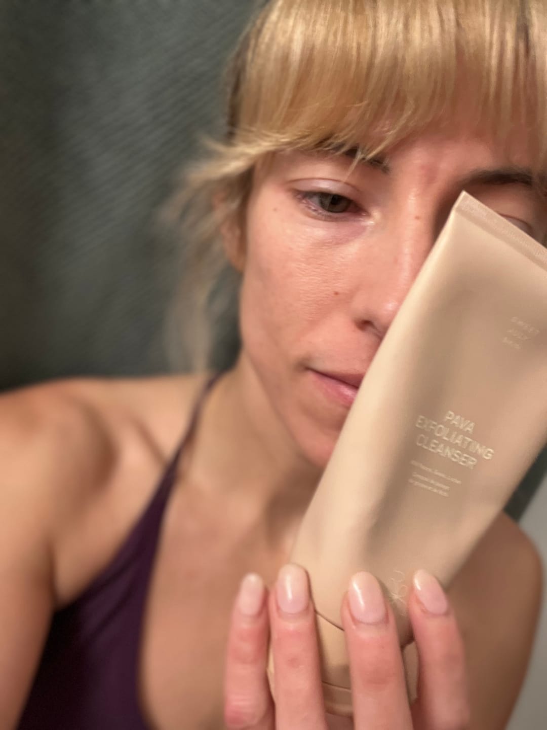 Customer photo review of Pava Exfoliating Cleanser